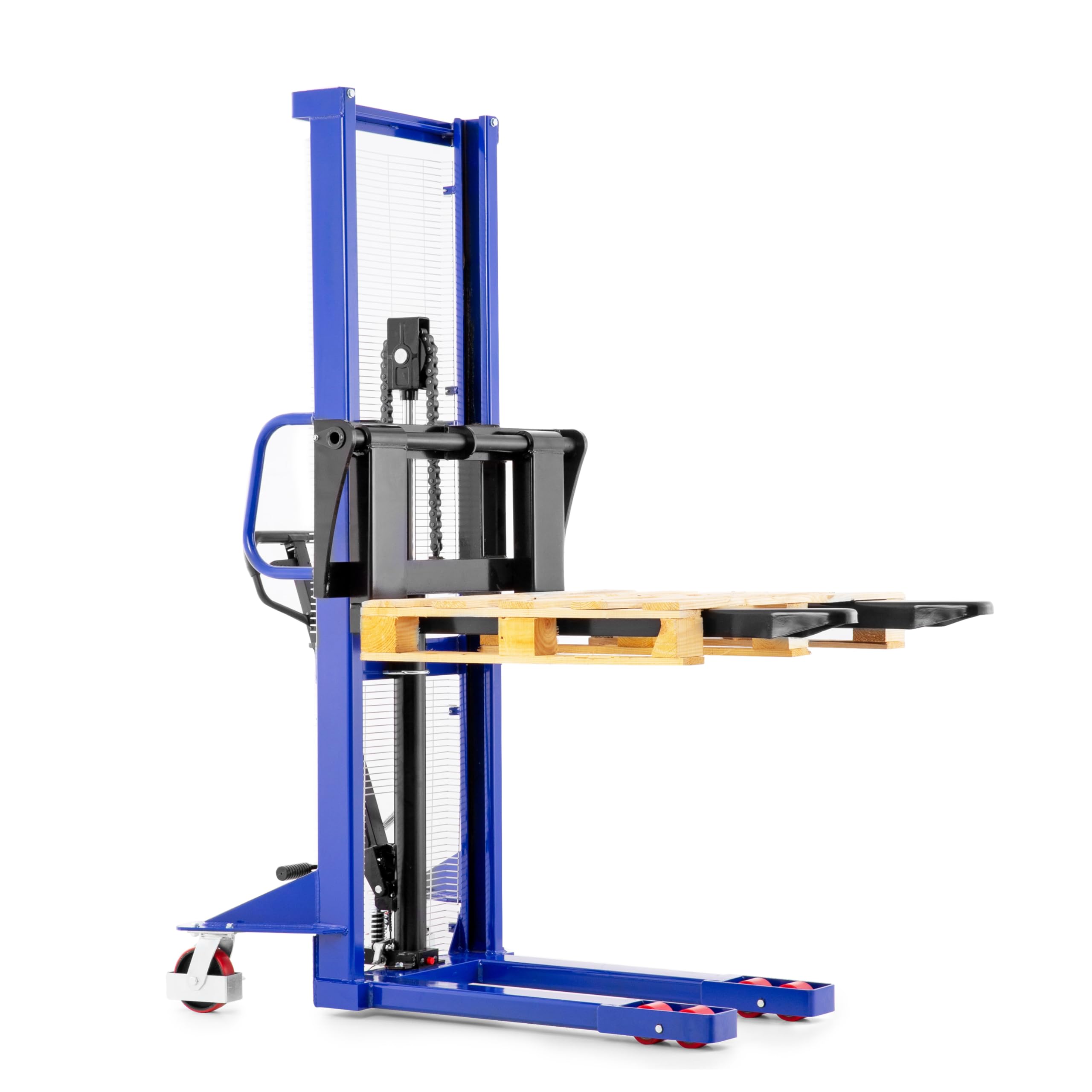 Pallit Gerbeur FLEX Manuel Hydraulique | Fourches Reglables | 1 000 kg | Levage 1 600 mm | Chariot Elevateur pour Entrepot et Atelier