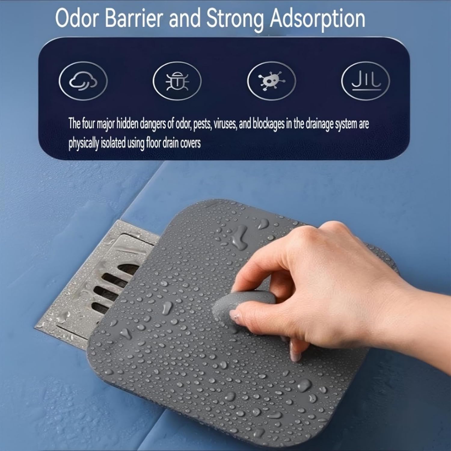 Bathtub Drain Stopper, Silicone Drain Cover for Kitchen,Bathroom and Laundry image 3
