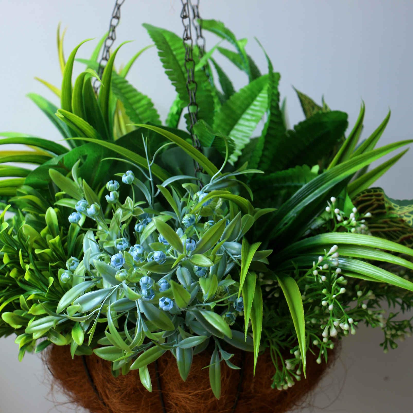 15 piante artificiali fiori per esterni, resistenti ai raggi UV, in plastica, per la casa, il giardino, steli di fiori finti per vaso, finestra, portico, cesto da appendere