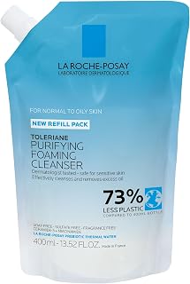 La Roche-Posay Toleriane Purifying Foaming Cleanser: Oil-Free Face Wash with Niacinamide & Ceramides for Sensitive Skin
