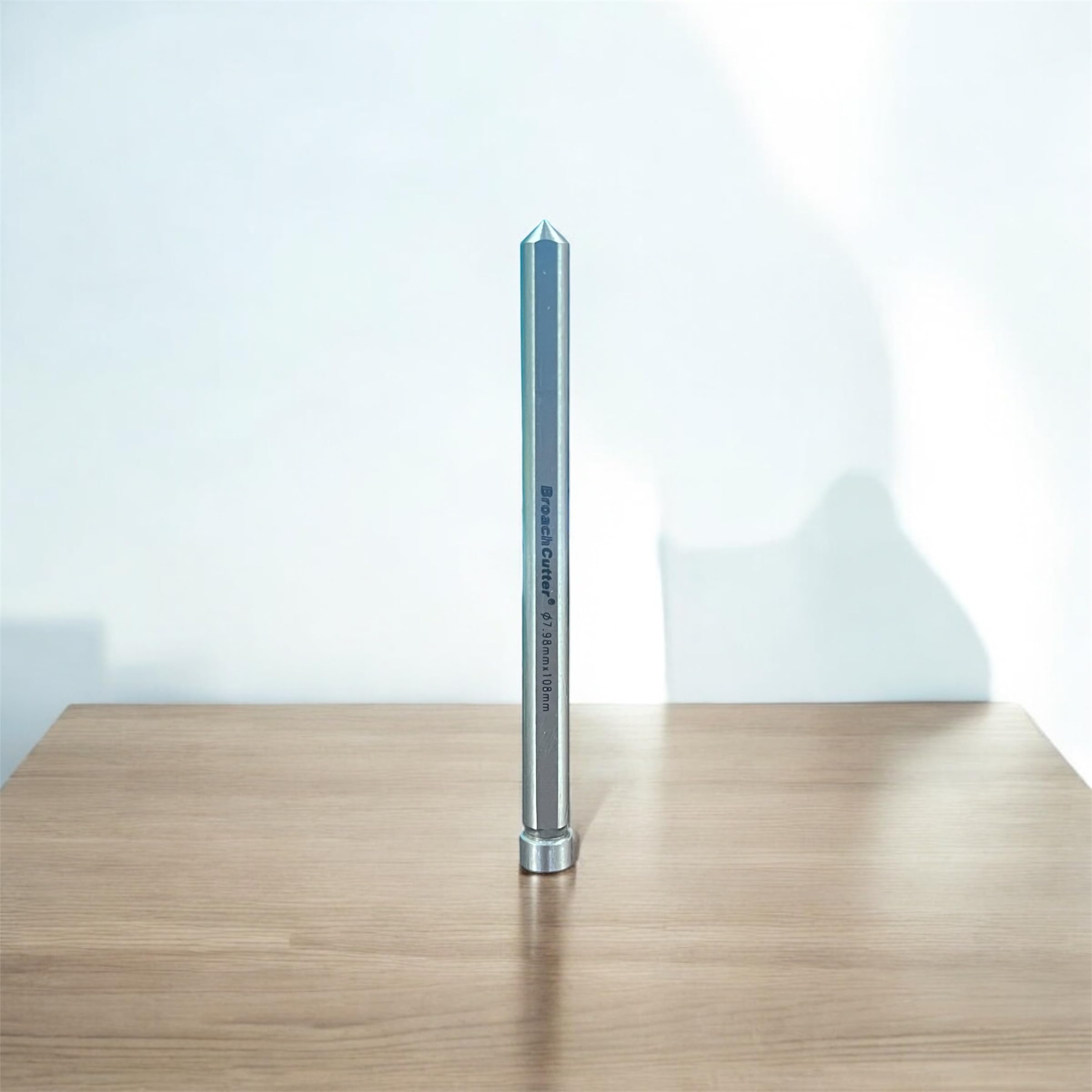 Broachcutter Pilot Pin For Annular Cutters. Ejector Pin For Annular Core Cutters. For 50 mm Long Cutter, From 18 mm to 60 mm Diameter, Brand Broachcutter, (7.98mm x 108 mm) (170010)-image-13