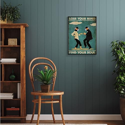 Vista 26 de Vintage Lose Your Mind Find Your Soul Poster Mental Health Inspirational Quote Canvas Wall Art Aesthetic Posters Music Girl Print Painting Abstract