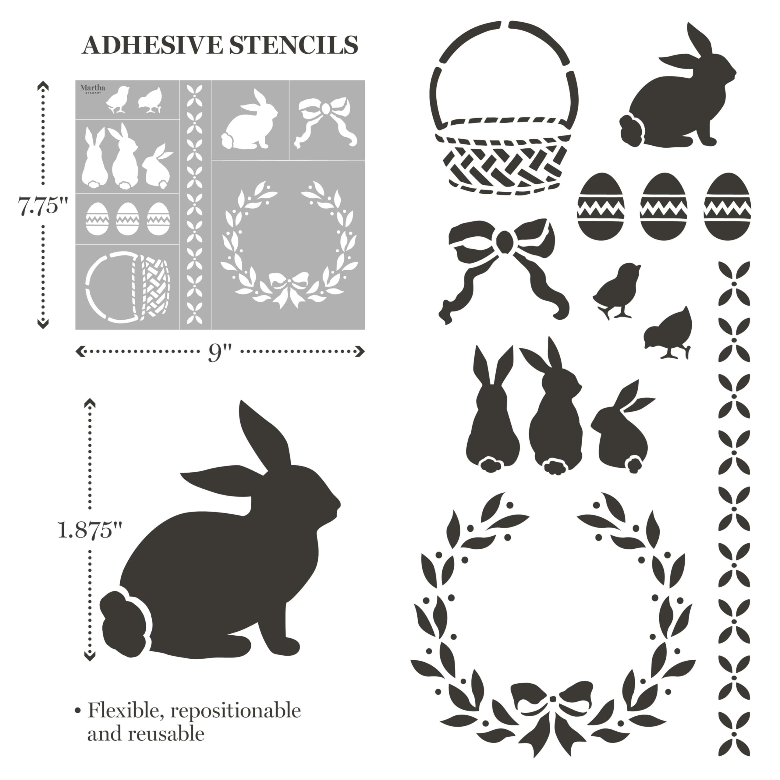Martha Stewart Kit di stencil da 15 pezzi, per celebrazioni