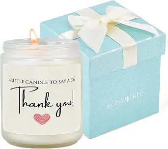 Thank You Gifts for Women, Men, Hostess, Teacher, Nurse - Lavender Scented Candle