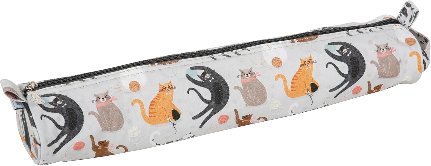 Hobby Gift Knitting Needle Case Crochet Hook Storage Case with Zipper for Knitting Accessories Tools and Craft Organisation