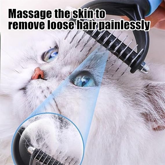 Pet Grooming Brush, Dog Brush, Deshedding Grooming Comb Fur Brushes, Double Sided Pet Shedding Brushes For Dogs And Cats