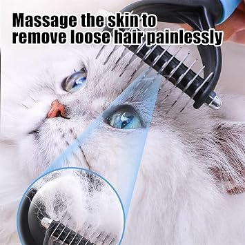 Pet Grooming Brush, Dog Brush, Deshedding Grooming Comb Fur Brushes, Double Sided Pet Shedding Brushes For Dogs And Cats
