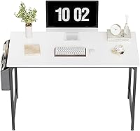 Vista 16 de CubiCubi Escritorio para computadora, escritorio pequeño de oficina en casa de 40 pulgadas, mesa de PC de estilo moderno y simple para el hogar