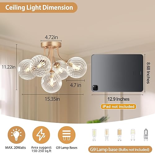 Miniatura 38 de Sputnik Candelabros de 15 luces de cristal ahumado de 39 pulgadas, lámpara de globo grande con vidrio gris ahumado, candelabros negros Sputnik