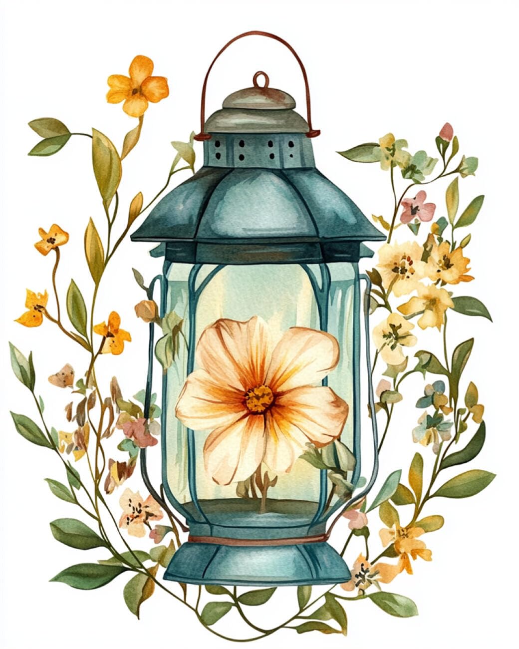 Ambattery Color Diy Bead Embroidery Set Water Lanterns And Flowers Needlepoint Handcraft Kit Diy Beaded Painting 3D Tapestry Bead Cross Stitch Set 40X50cm