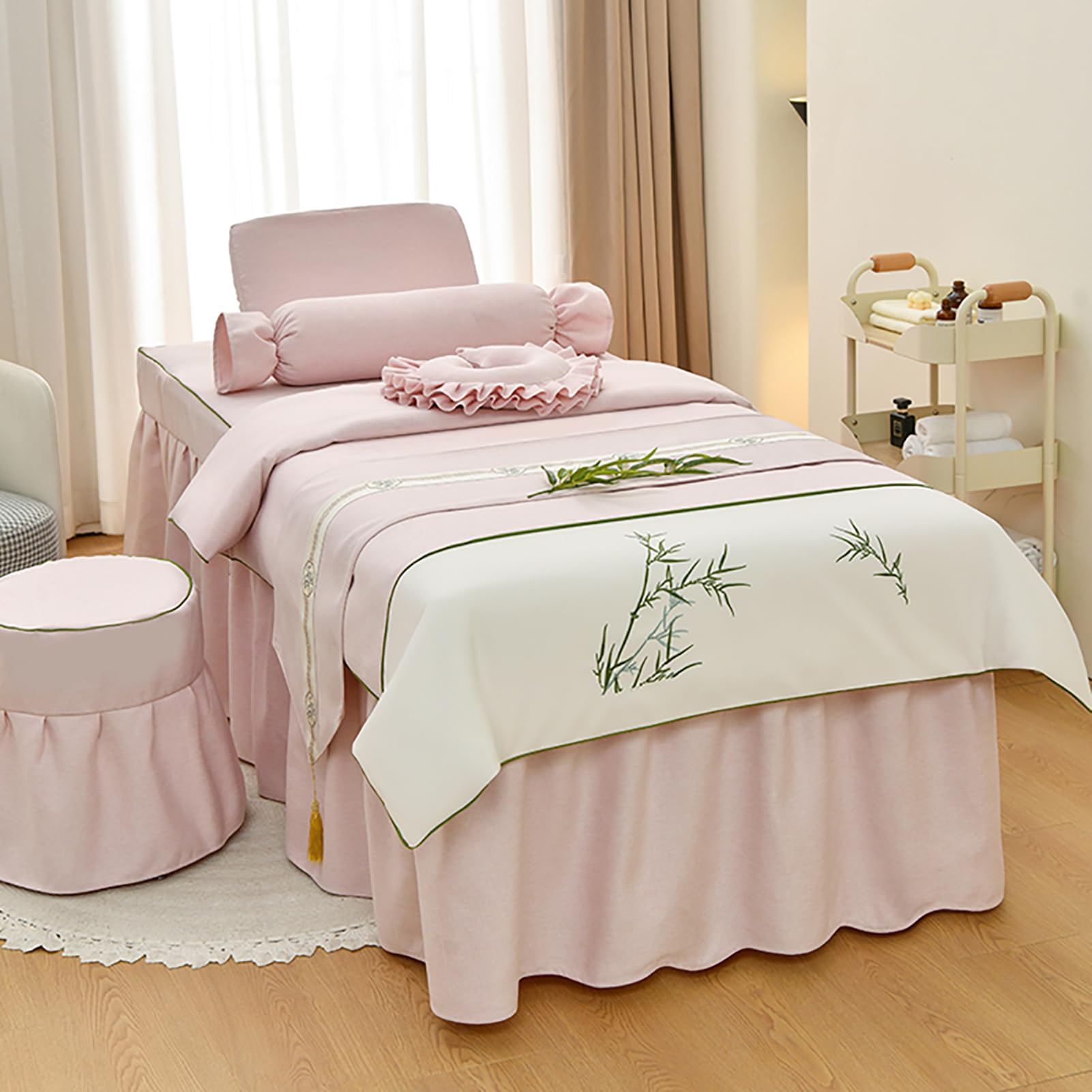 Sábana transpirable de SPA con faldón ajustable y diseño anticaída para salones