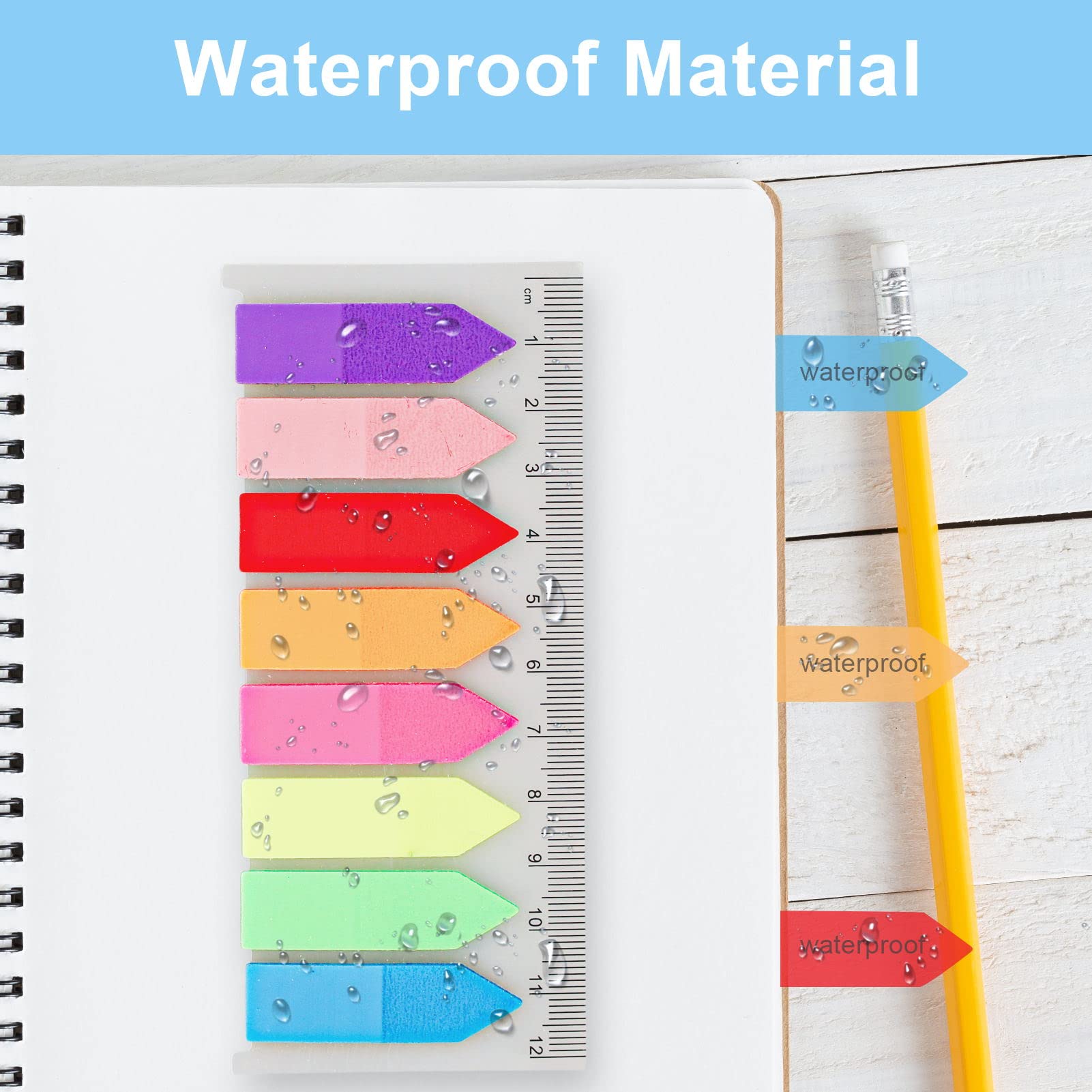 980 Segnapagina Adesivi Colorati CYWVYNYT - 7 Colori, Per Libri E Appunti | Impermeabili E Rimanovibili - Foto 11