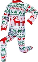 Vista 3 de E-TING Ropa de Papá Noel, pijama de pijama para muñeca elfa, accesorios de Navidad, ropa (reno de Navidad)