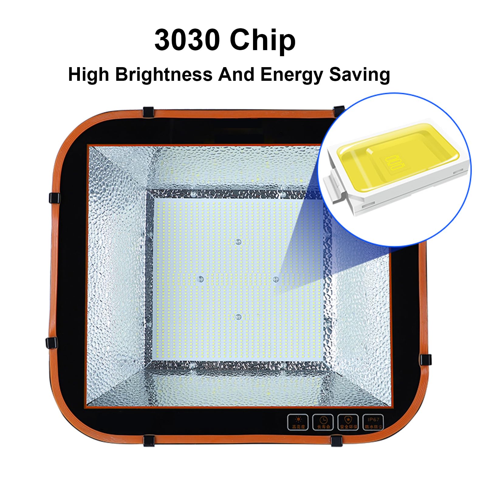 Faretto LED da Esterno 2000/4000w Luci di Sicurezza LED, Faro LED Esterno Anticorrosione, Faretti Proiettore LED Esterno (4000W)
