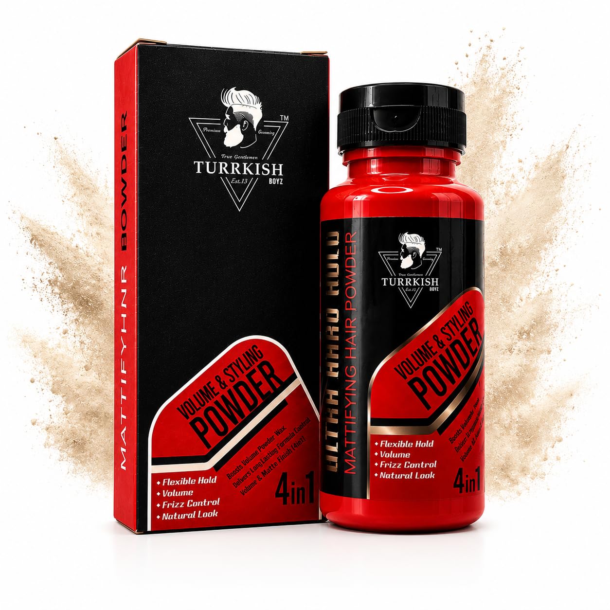 Turrkish Volume & Styling Hair Powder, 4-in-1, Flexible Hold with Frizz Control, Natural Look-image-42