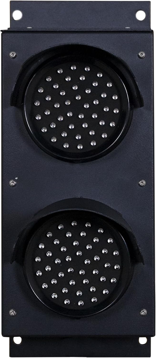 Signaworks LED 2 Light Red/Green LED Loading Dock Bay Traffic Light 4 inch Diameter Lens, 12/24 VDC, Mounting Brackets, Industrial Stop Go Light, Ready to Wire (Power Cord and Controls NOT Included)