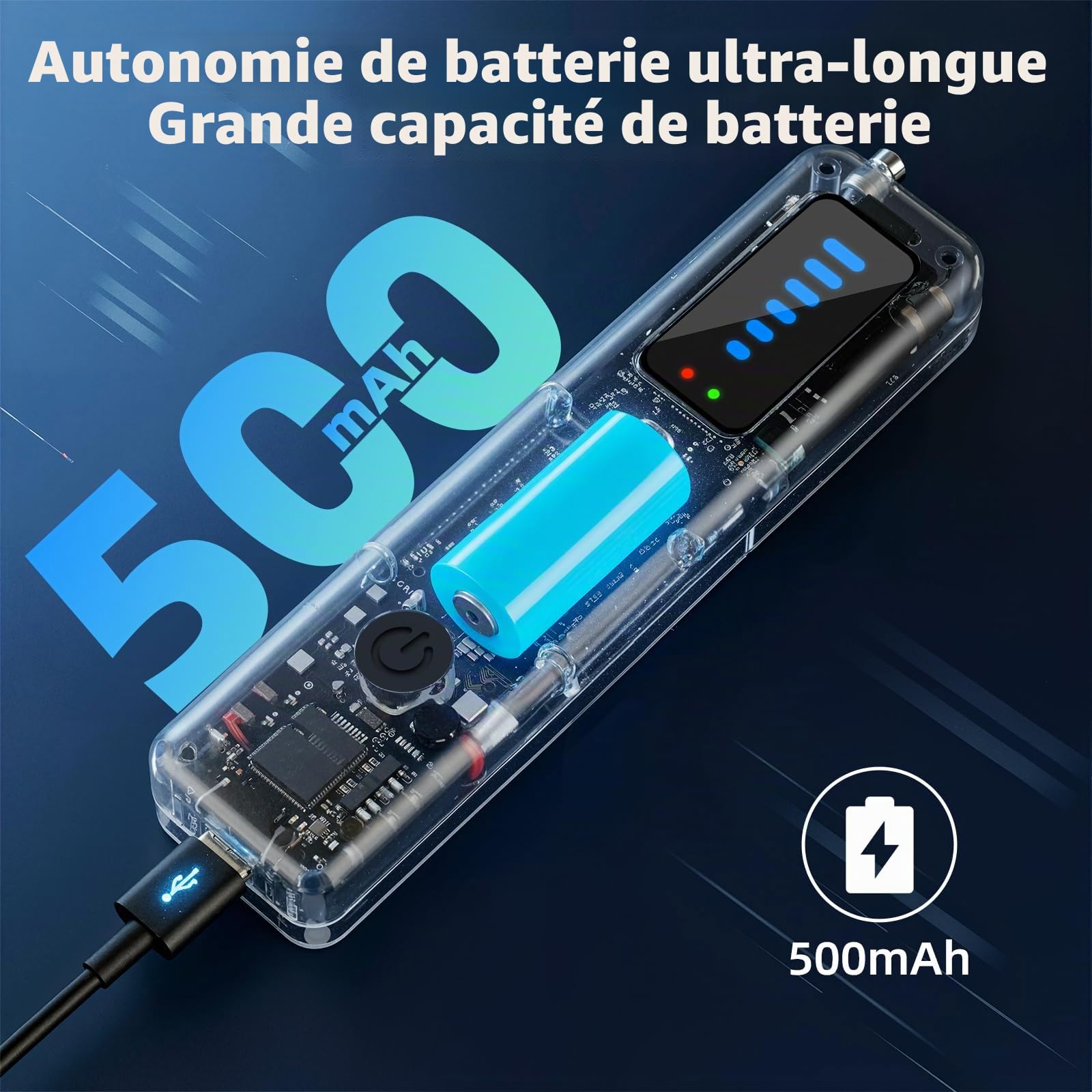 Détecteur de Caméra Cachée – Détecteur de Micro, GPS Tracker et Scanner RF sans Fil, 5 Niveaux de Sensibilité, Alarme de Sécurité pour Maison, Bureau et Hôtel