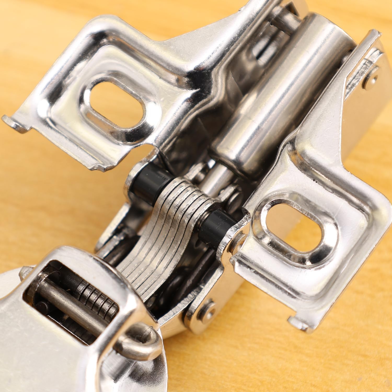 Rustless Steel Hydraulic Hinge Damper Buffer Cabinet Furniture Hinges Cupboard Thicken Soft Close Door Hinges