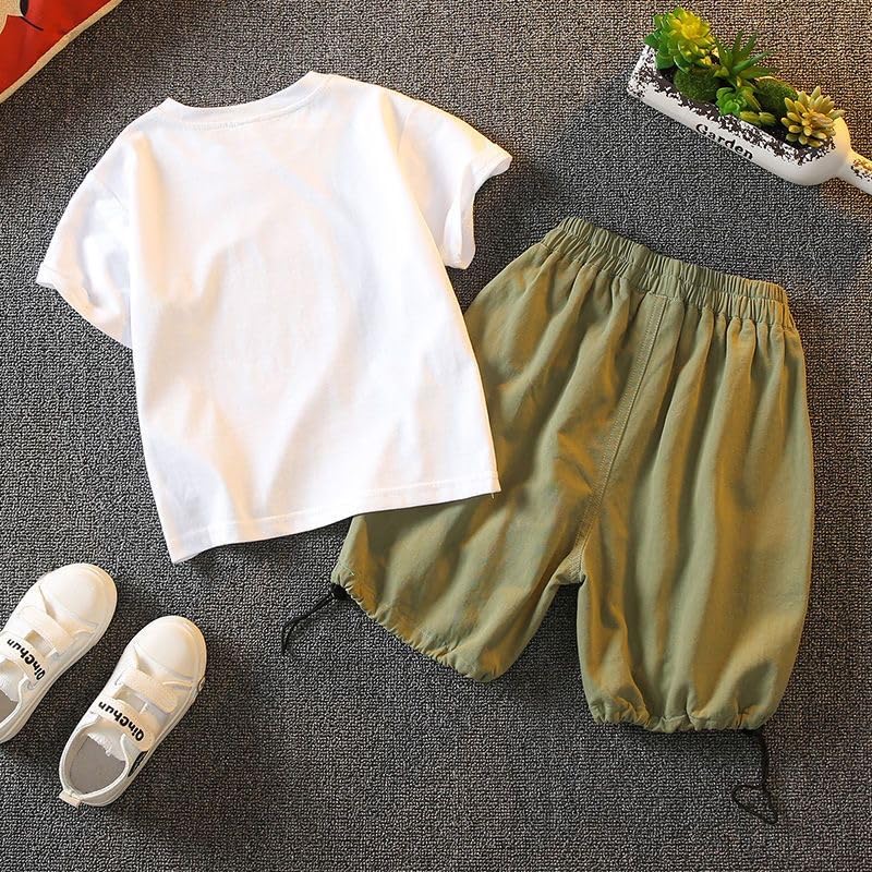 Googo gaaga Boys Cotton Printed T-shirt with Shorts Baby Boys Clothing Set 3 71TCVtGvbSL