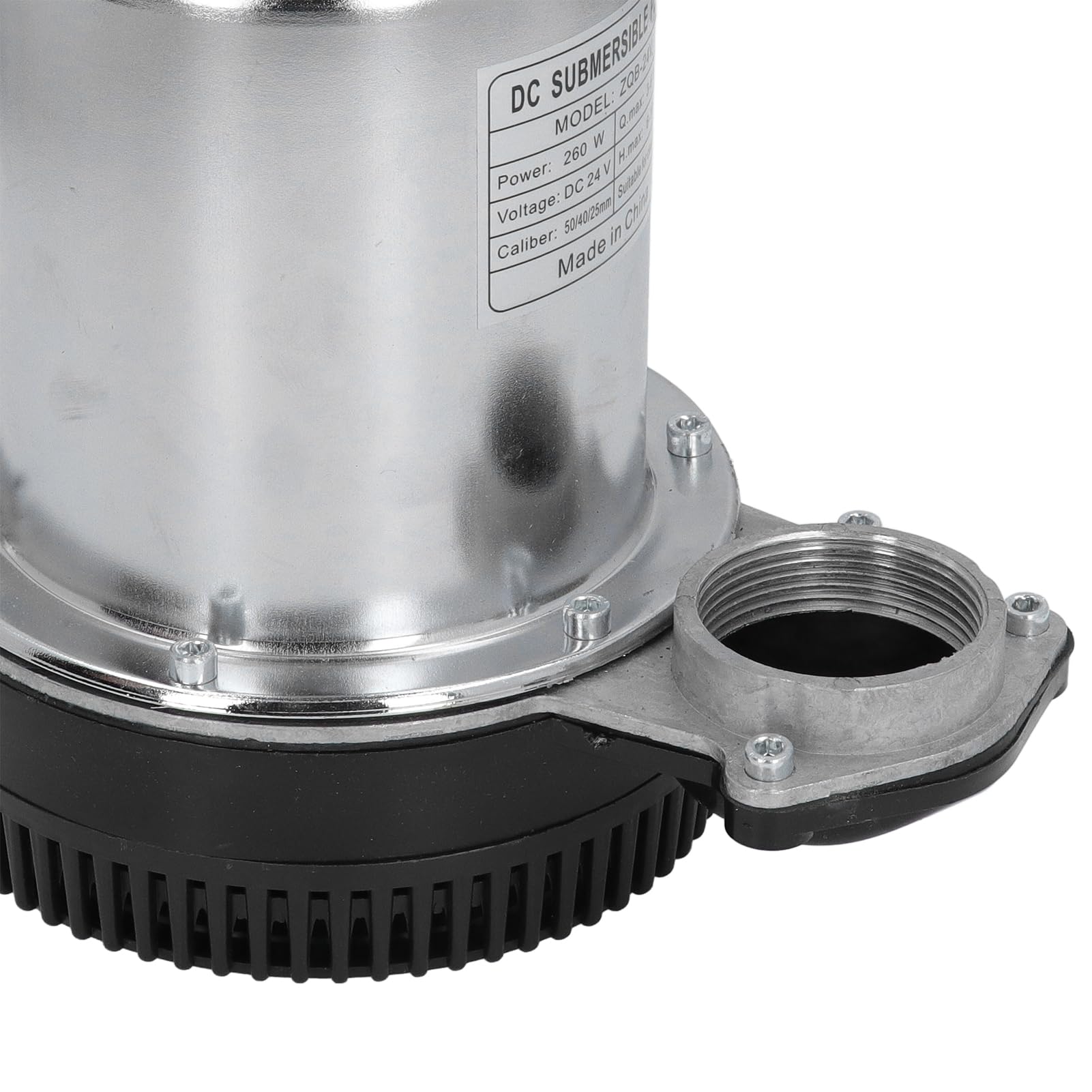 LiebeWH Pompa per Acqua Solare a Pozzo Profondo in Acciaio Inossidabile da 260 W con Girante Centrifuga Ad Alto Flusso, Robusto Motore a Bobina in Rame per Fattoria, Ranch, Serbatoi d'Acqua, Piscine,