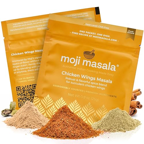 Vista 13 de Moji Masala Juego de especias indias – Paquete de 2 mezclas auténticas para pollo tandoori y coliflor Masala Cocina rápida, saludable, vegana