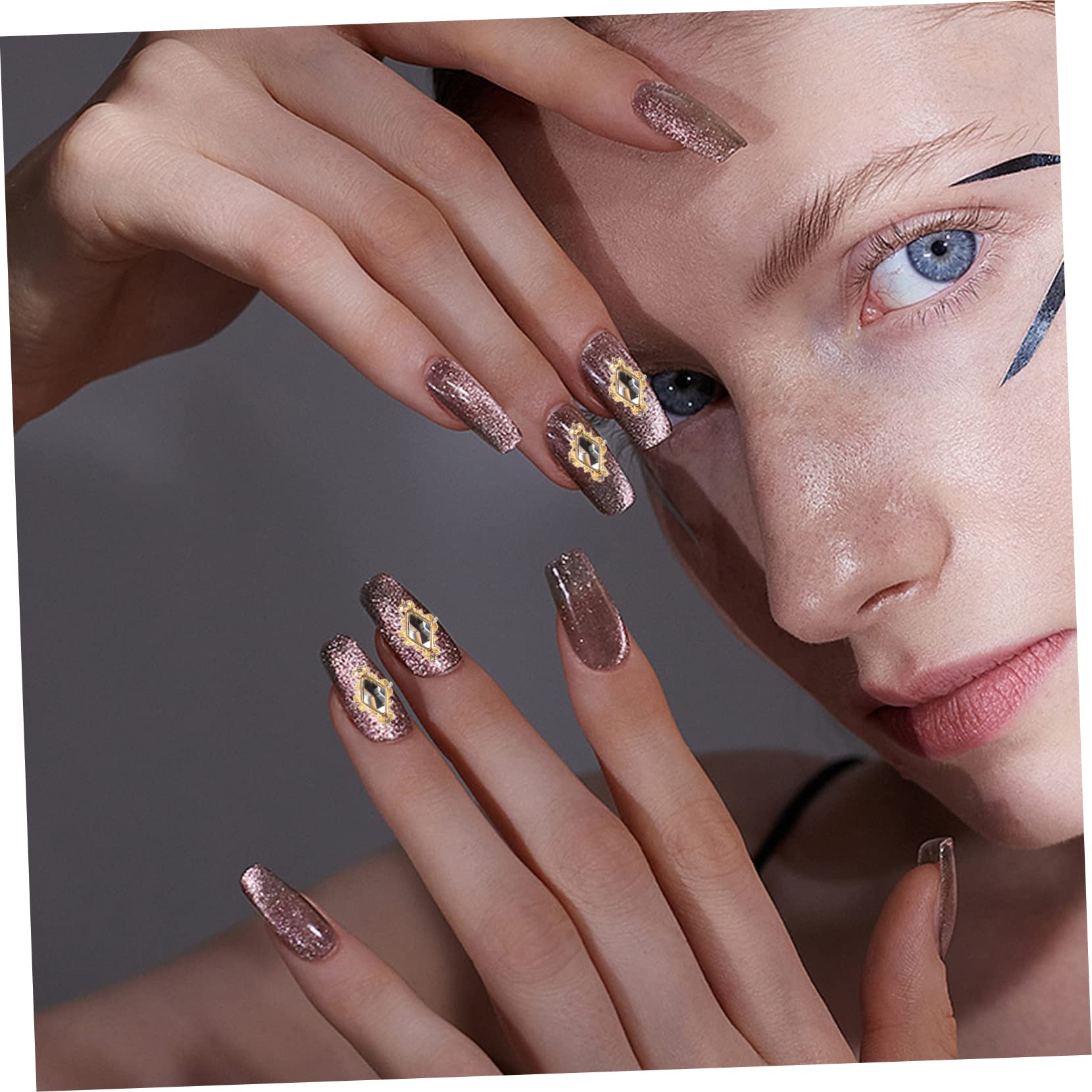 Healvian 120pezzi Rhinestones Colorati Per Unghie Decorazioni Per Nail Art Ciondoli Eleganti Per Manicure Perfetti Per Occasioni Festive e Uso Professionale