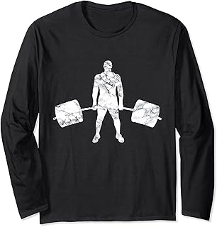 Strongman Deadlift - Genuflection Body Builder Deadlift Gift Long Sleeve T-Shirt