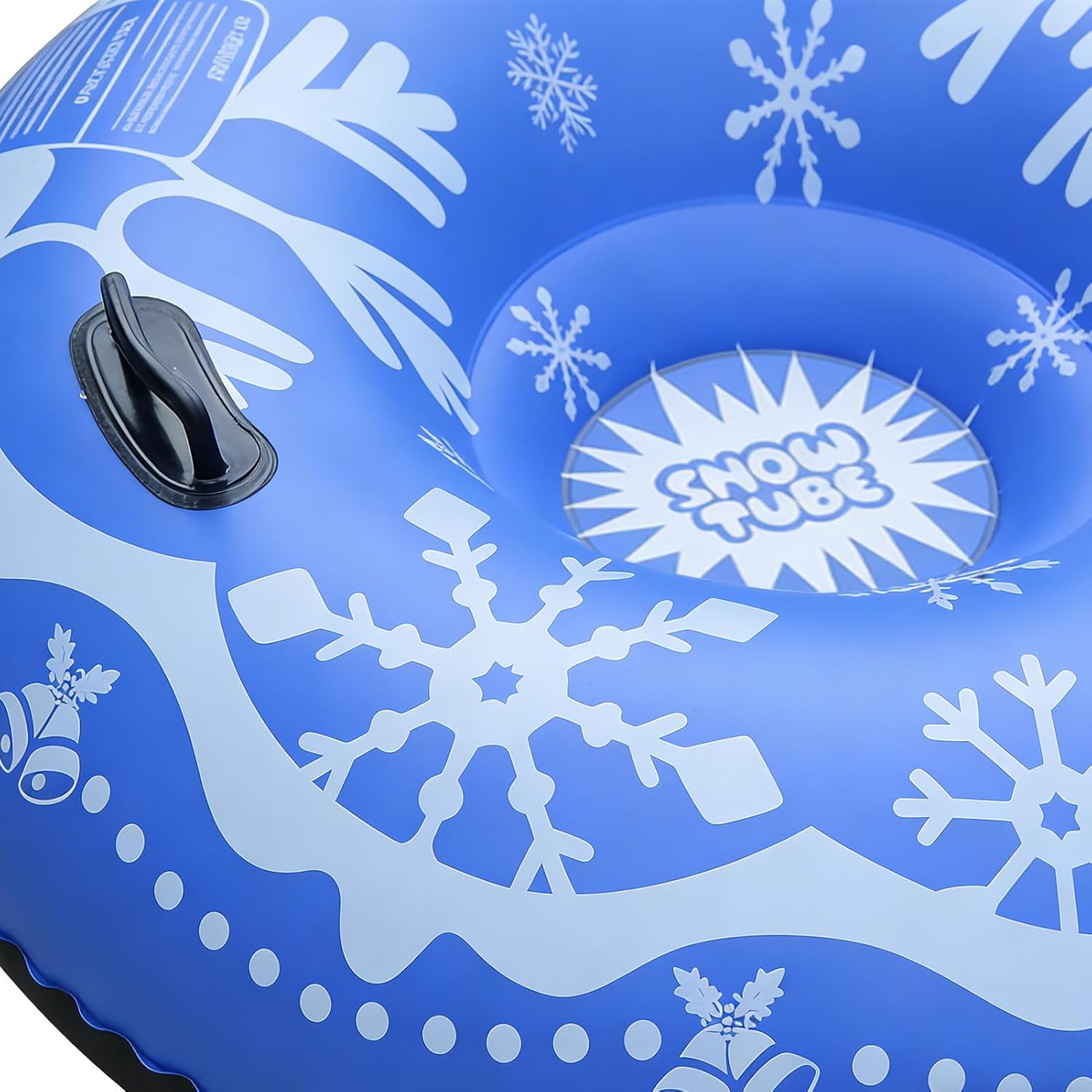 Inflatable Snow Tube -Strong PVC Sled, Thick Tubing Toy with Strong Construction, Outdoor Winter Activity Tool for Kids Adults Family Friends Lovers Women Men Teen Boys Fun