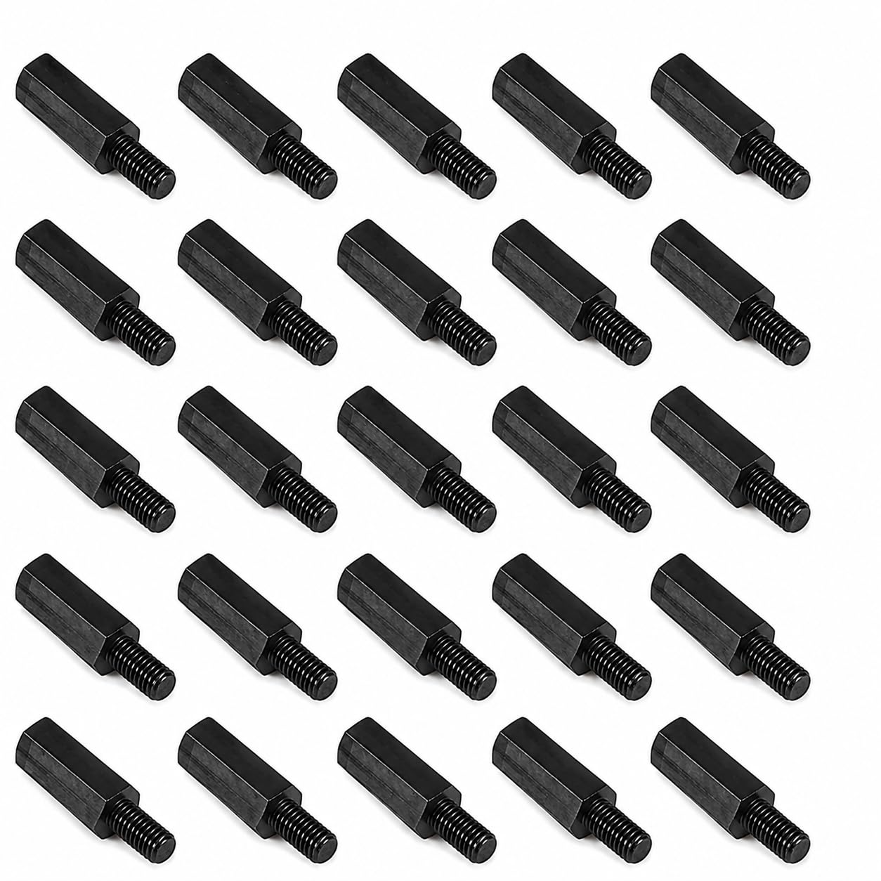 M2.5 x 10mm Male to Female Nylon Hex Spacer Standoff (Pack of 25)-picture-20