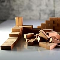 Vista 6 de Mini diapasón de ladrillo rojo sinterizado a escala 1/7, obstáculos Park Brick Pro Mini modelo serie de ladrillos de pared