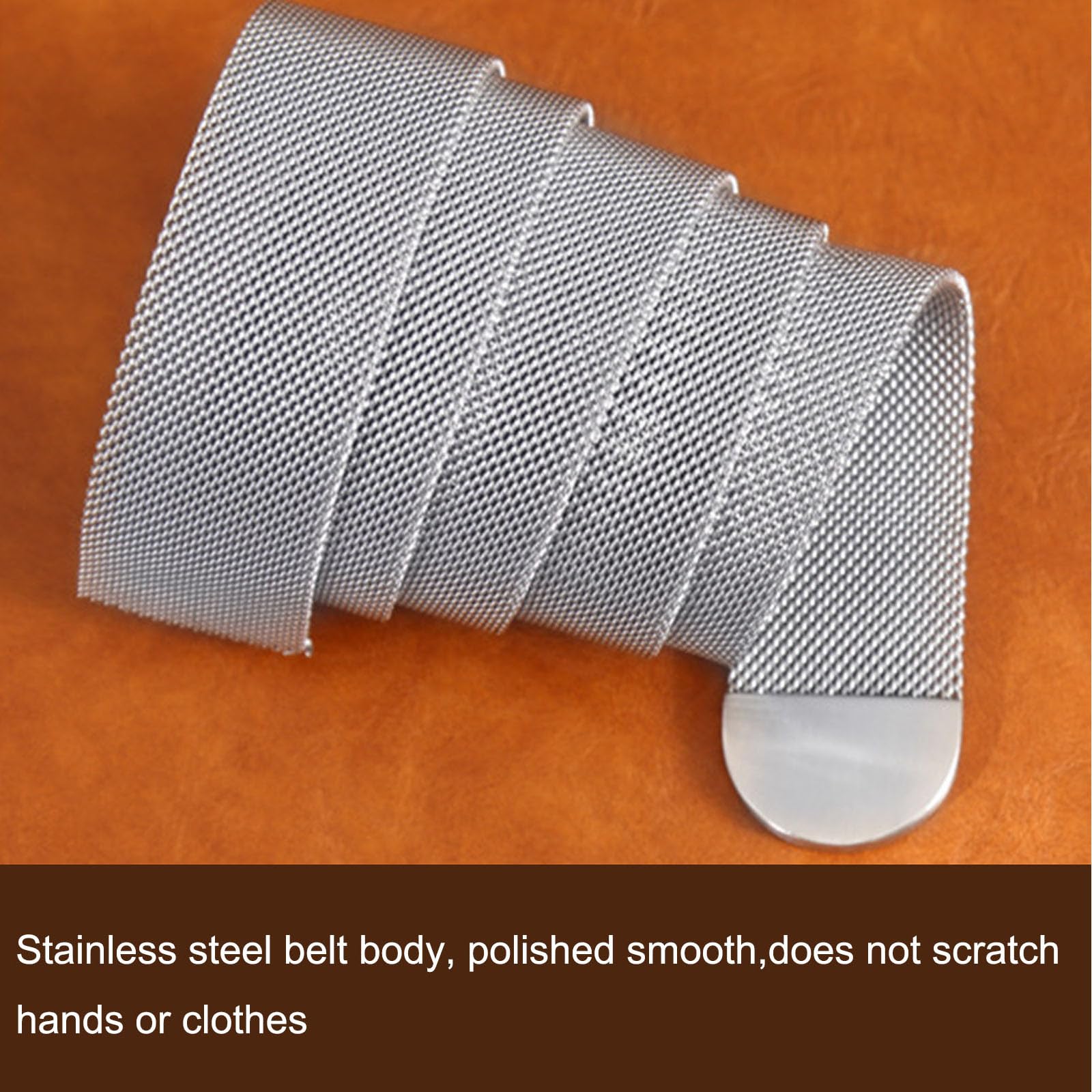 Cinturón de Metal para Hombre, Cinturón de Metal para Hombre, Hebilla de Rodillo de Animal Grabada en Acero Inoxidable 304 Cinturón Trenzado para Hombre, Cinturón de Pantalones Anticuerpo Al