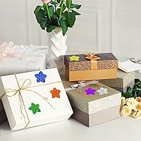 Vista 5 de Anwyll Calcomanías de cara sonriente de estrella, calcomanías de estrellas de cara feliz para niños, 500 unidades de calcomanías de estrella