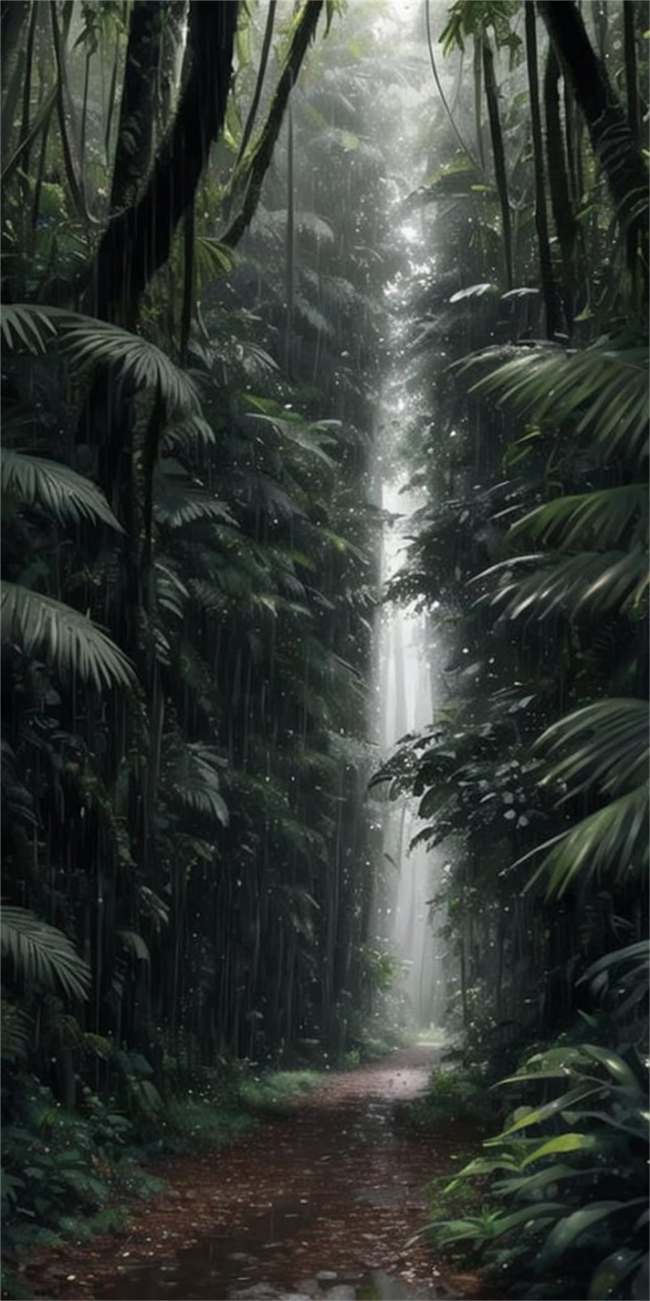 Diamond painting kit completo 5D paysage des bois broderie strass 65x130cm