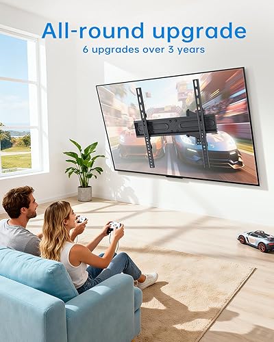 Miniatura 7 de H&C(hcck&Cllassp) Soporte de pared giratorio para monitor de TV articulado de movimiento completo para televisores de 32 a 55 pulgadas con brazos