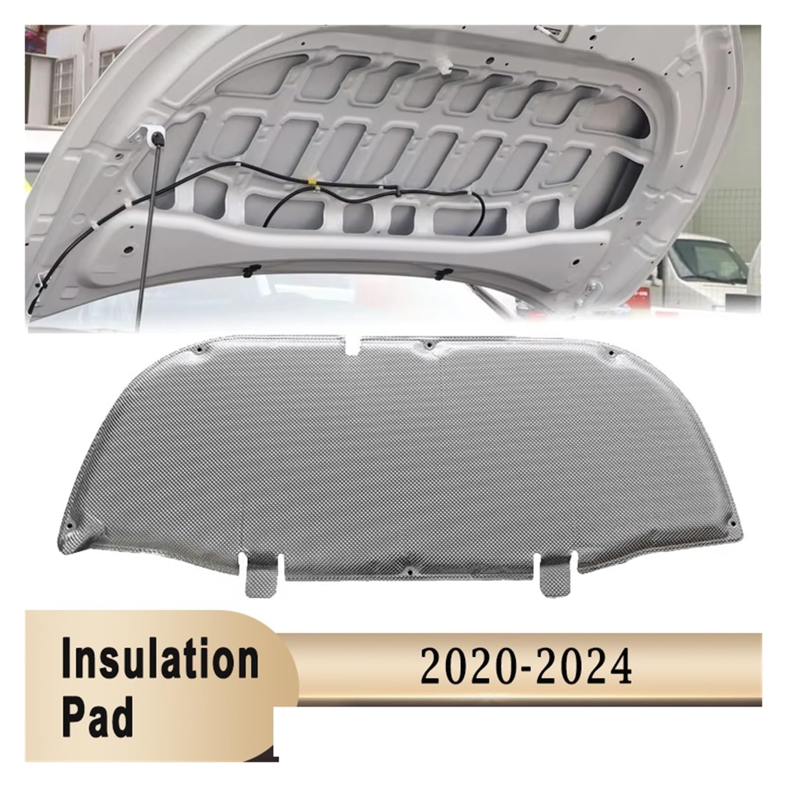 Le migliori offerte per Hood Sound Heat Cotton Pad sono compatibili con Toyota Corolla Cross 20-24 | Cotone isolante termico acustico compatibile per Toyota 20-24 Fodera in foglio di alluminio/materiale espanso(Foam)