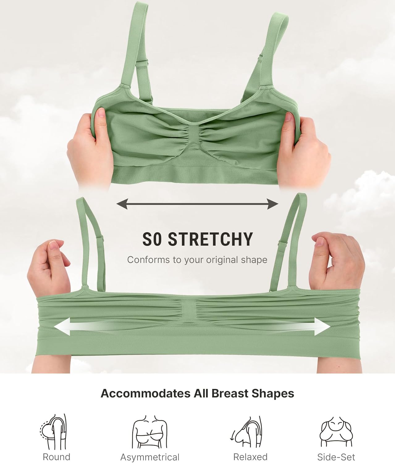 FeelinGirl Bralettes for Women with Support Comfortable Bras No Underwire Seamless Everyday Bras - Image 6