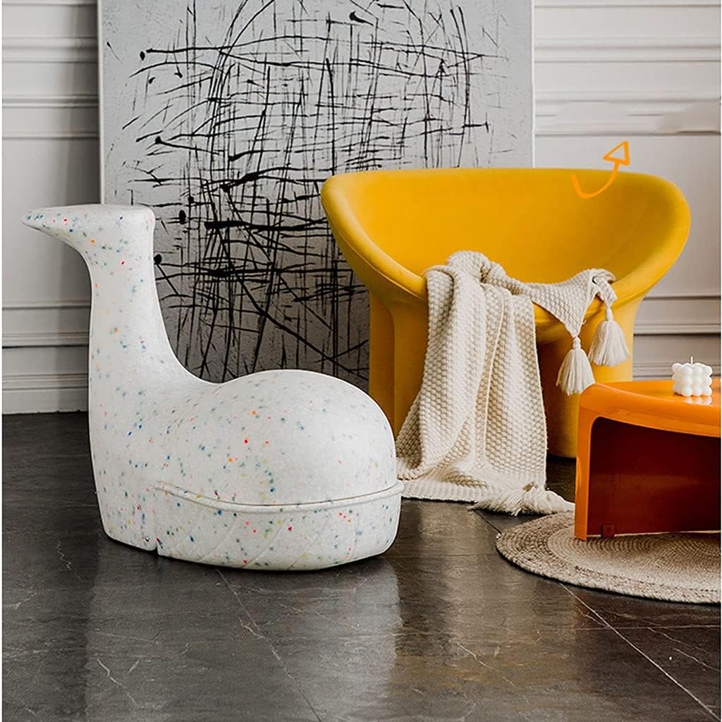 Minimalist Fashion Creative Children's Stools Household Plastic Small Stools, Cute Shoe-Changing Stools for Children and Adults for Bedroomcasual/Style a Blue