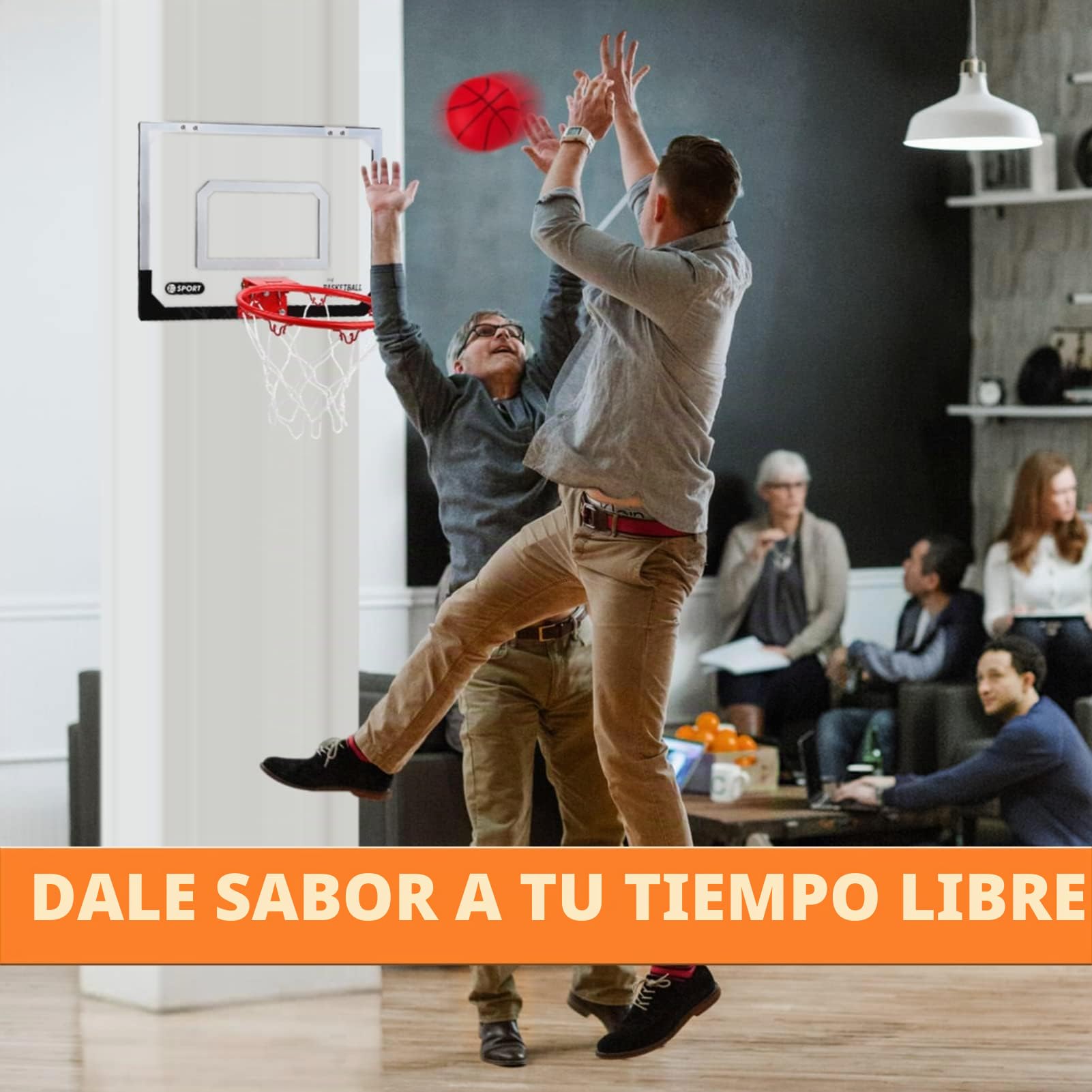 Dreamon - Mini Cesta de Baloncesto Infantil Interior, Cesta de Baloncesto de Pared, Oficina, Sala de Accesorios, Juguetes Deportivos para niño