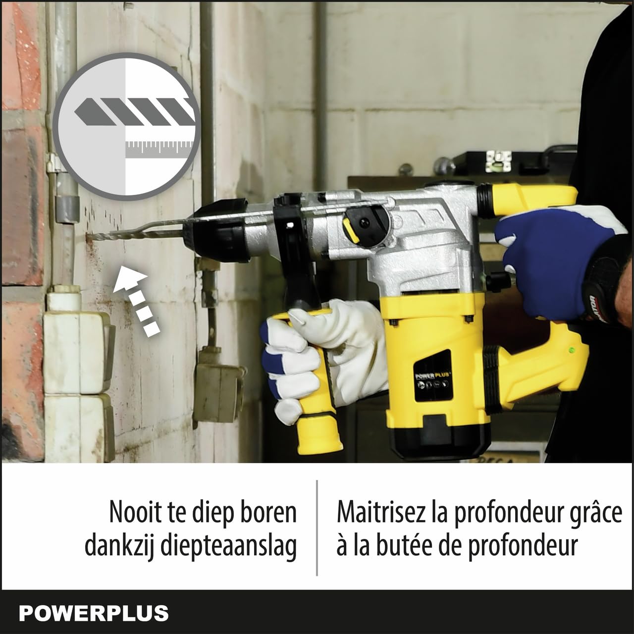 PowerPlus POWX1175 - Martillo Percutor 1600W