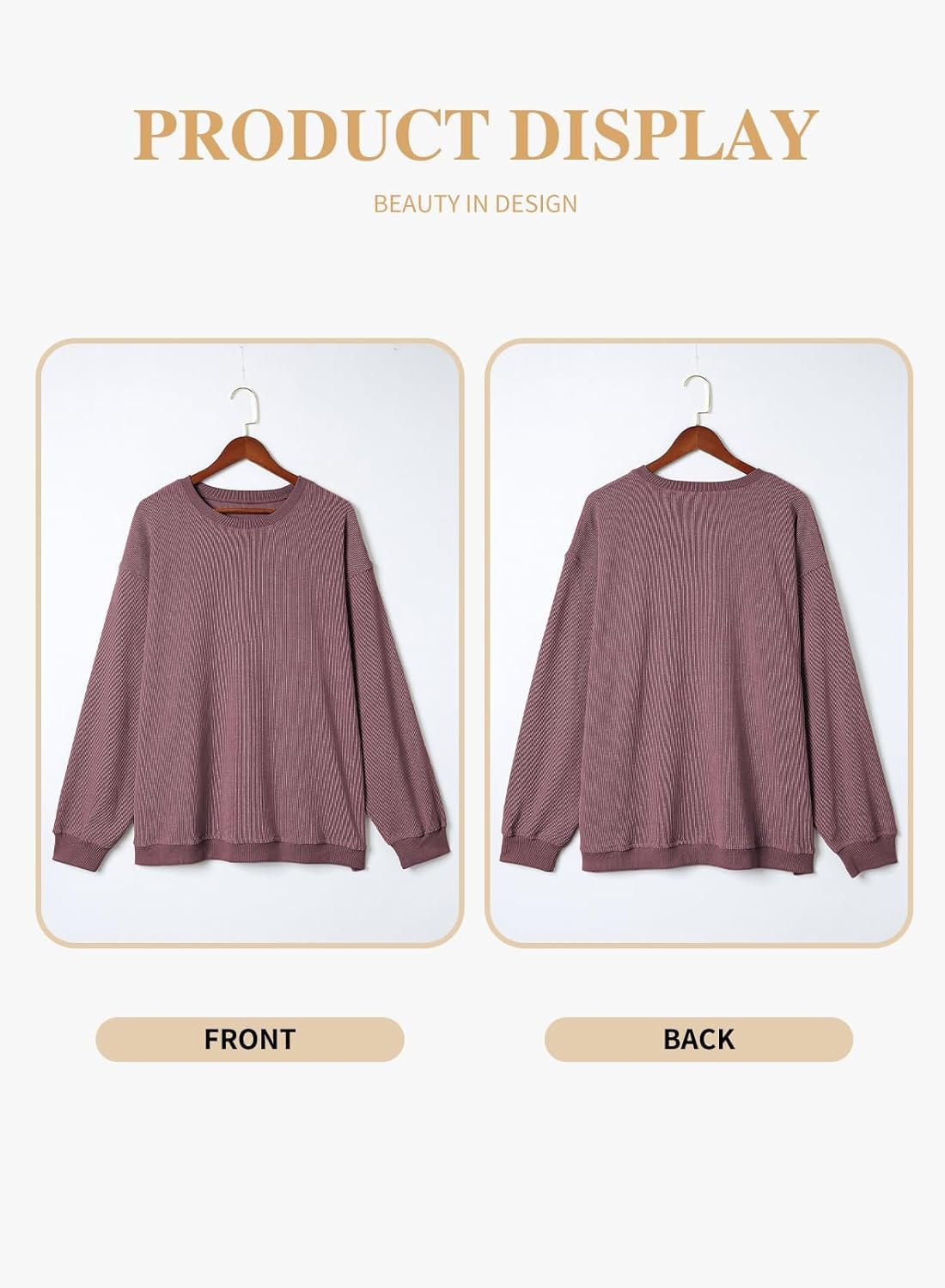 Eytino Women Plus Size Sweatshirts Long Sleeve Crew Neck Casual Oversized Soft Pullover Tops Shirts(1X-5X) - Image 4