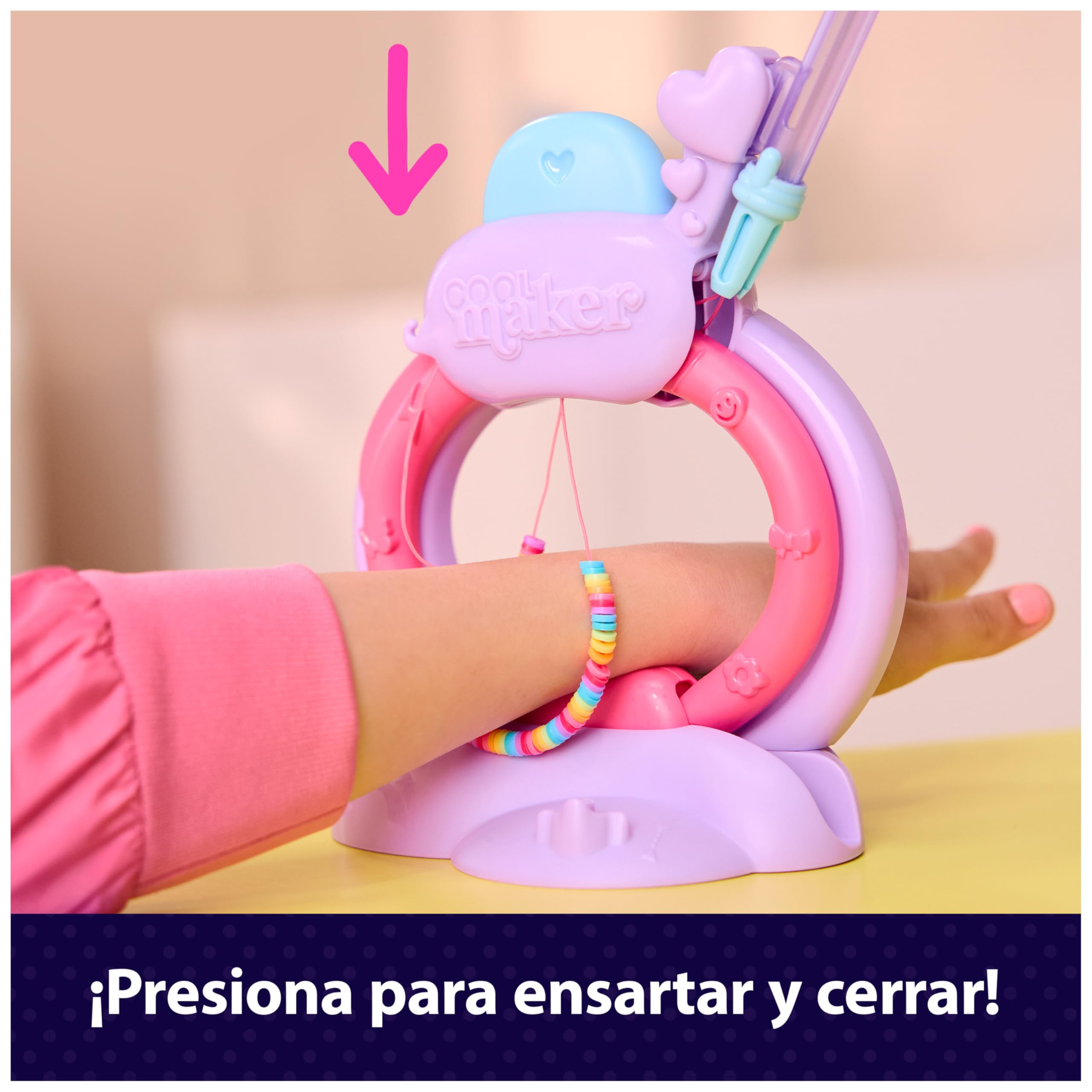 COOL MAKER - ESTUDIO DE PULSERAS HEISHI - Kit para Hacer Pulseras con Bolígrafo de Cuentas, Taller de Cierre Automático y +1200 Cuentas - 6072592 - Cuentas para Pulseras - Juguetes Niñas 7 Años +