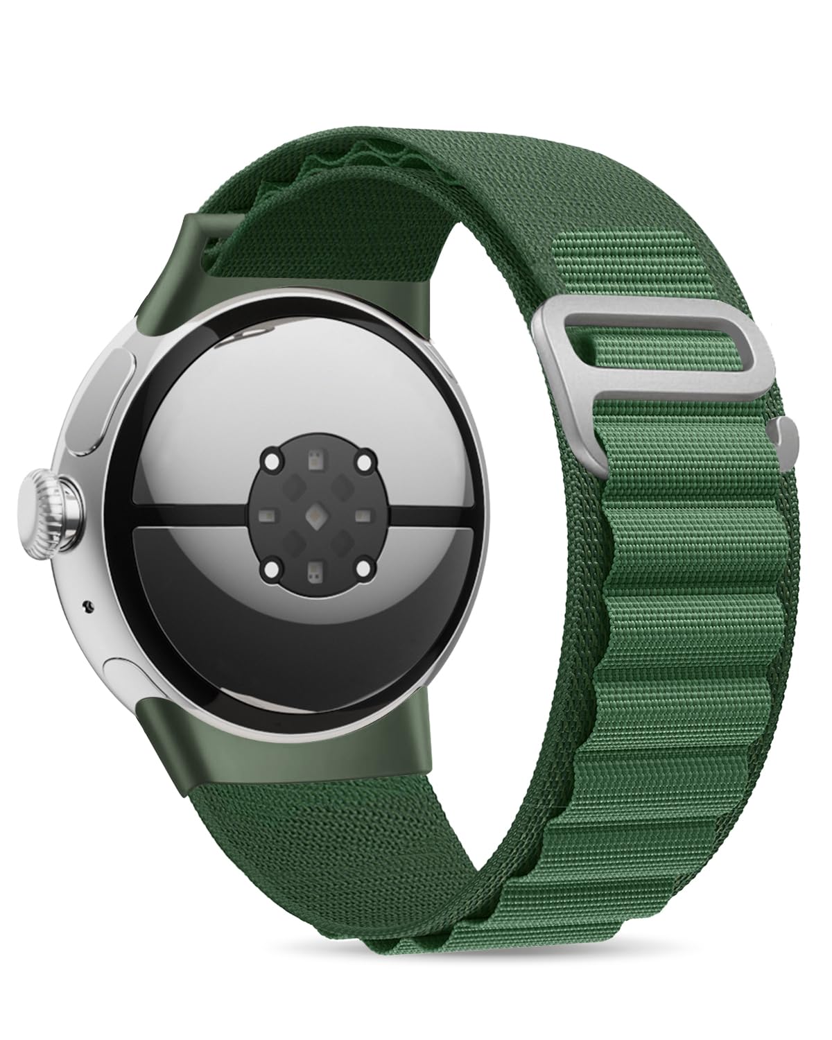 Alpine Loop Nylon Band Compatible with Google Pixel Watch Band/Pixel Watch 2 Band - Upgraded Connector - Adjustable Breathable Rugged Sport Straps for Pixel Watch 2023/2022 Men Women, Medium