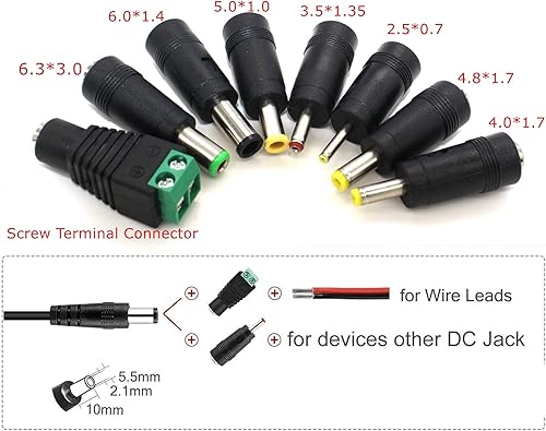 Miniatura 6 de DIGISHUO Adaptador de fuente de alimentación DC 12V 2A 24W Interruptor transformador AC 110V220V a DC 12V 2amp Convertidor de conmutación