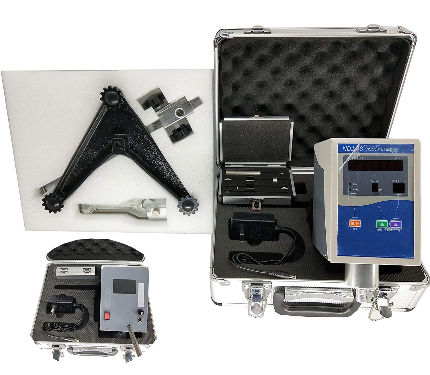 Rotational Viscometer Rotary Viscosity Meter Tester Gauge with 1~2000000 mPa.s Range for Oil Paints Plastics Food Paint Fluid Viscosity Measurement