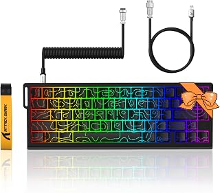 Attack Shark X68 HE 60% Wired Gaming Keyboard Rapid Trigger,Actuation Point Adjustable, Magnetic Switch 8K Polling Rate,PB... Price In India