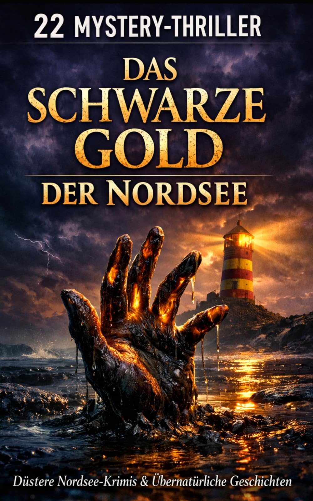 22 Mystery-Thriller: Das schwarze Gold der Nordsee: Düstere Nordsee-Krimis & Übernatürliche Geschichten von der Küste