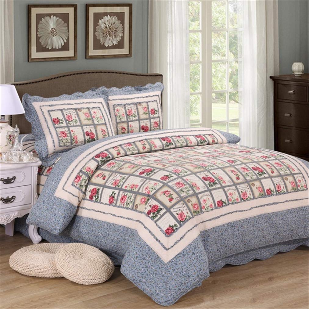 Couvre-lit patchwork matelassé de style exotique de qualité supérieure pour literie 150