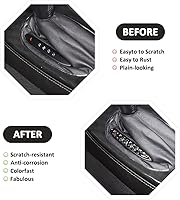 Vista 2 de Pegatinas de fibra de carbono suave para coche, indicador de cambio central para Chevrolet Corvette C6 2005-2013, calcomanías de ajuste de marco