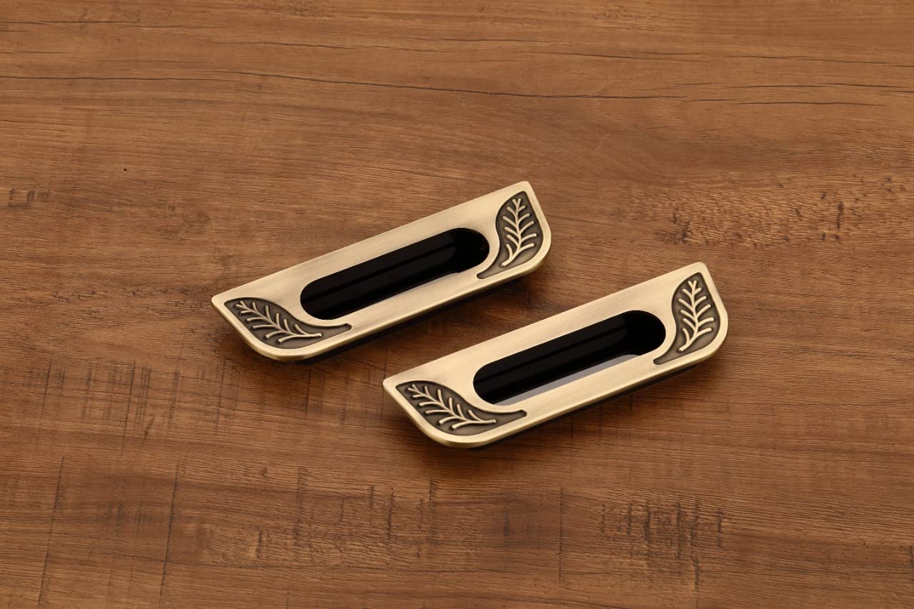HARMONUS Antique Brass Concealed Door Pull Handle and Concealed Sliding Handle and Wardrobe Drawer Conceal Handle 160 MM - 2 PC (B09ZSM5SRQ) Amazon Price History, Amazon Price Tracker