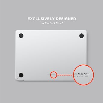 Satechi Eco Hardshell Case for MacBook Air 13 inch, Hub-Friendly, M3, Clear